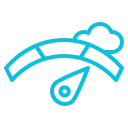 lightning fast reliable hosting network graphic,