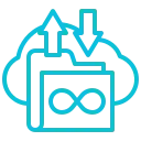 Unlimited bandwidth VPS feature icon